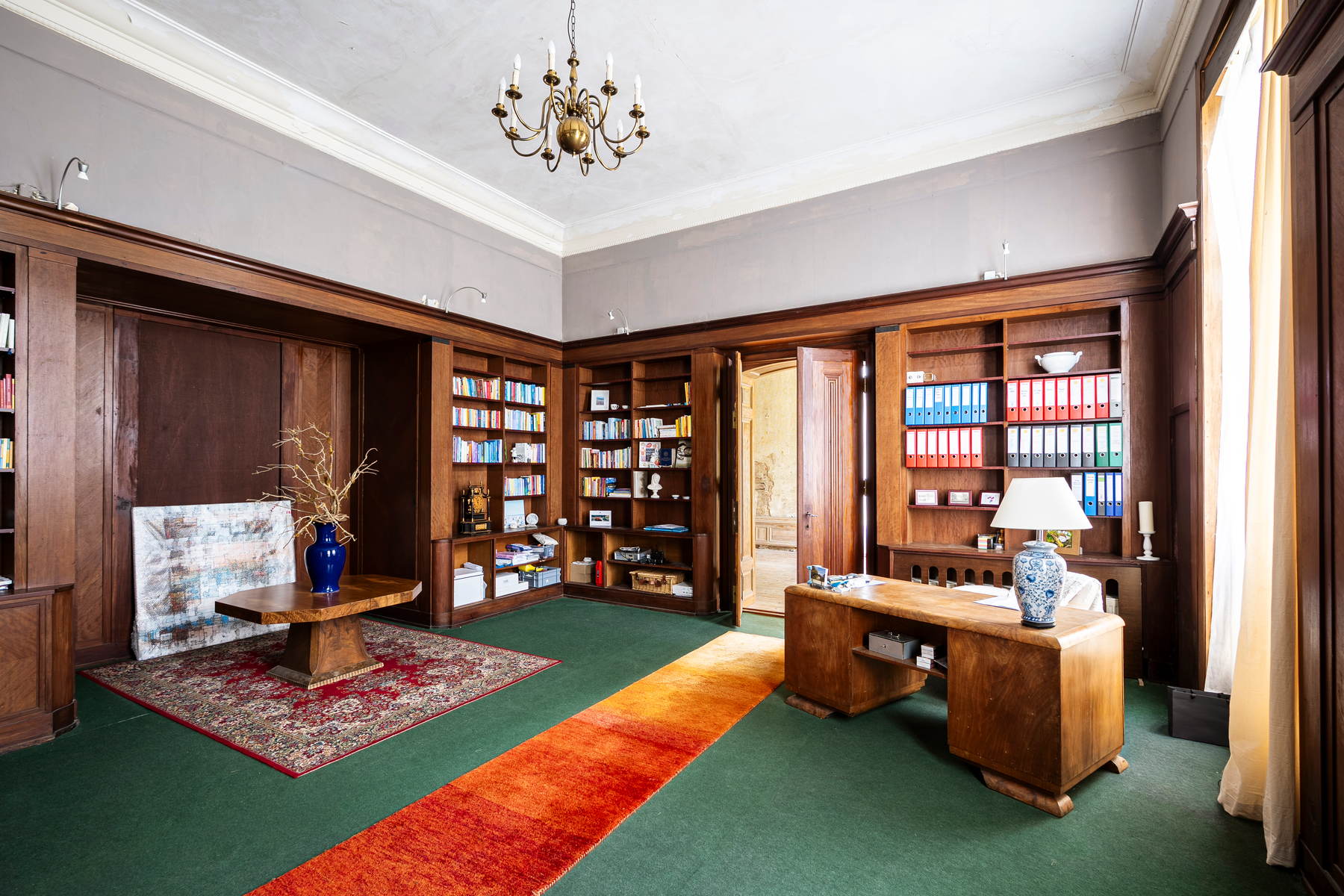The mahogany library